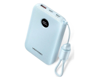 Powerbank Vention Powerbank 10000mAh 2xUSB-C,USB-A z wyświetlaczem niebieski